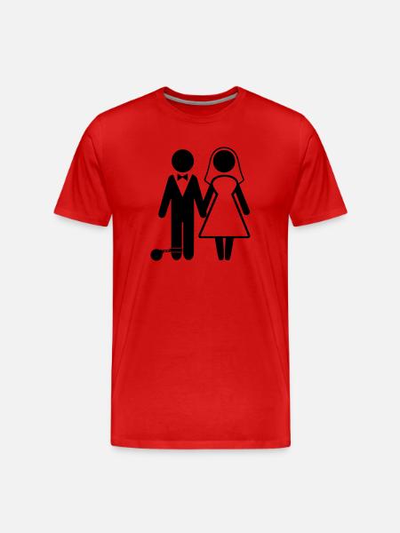 marié - T-shirt bio Premium Homme - rouge