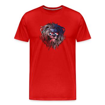 Panama - T-shirt bio Premium Homme - rouge - Devant - Damien (186cm)