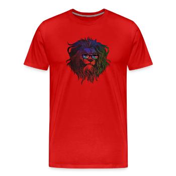 Soudan du Sud - T-shirt bio Premium Homme - rouge - Devant - Damien (186cm)