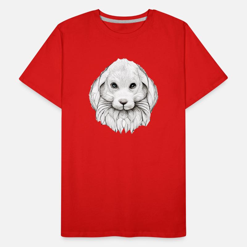 Hase in Comic Style Männer Premium Bio T-Shirt