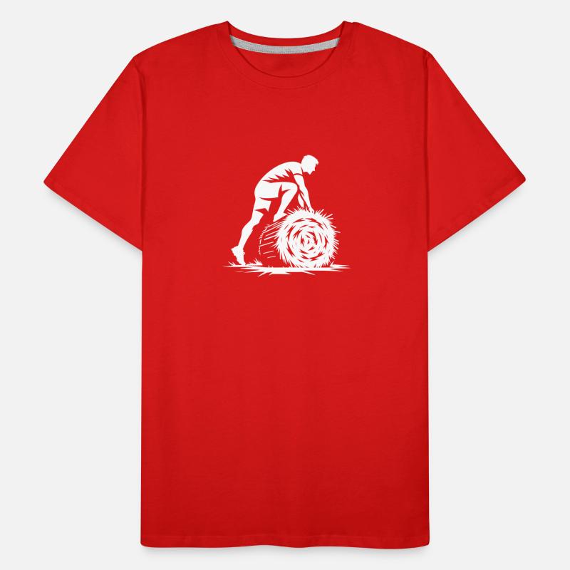 Grimper sur les bottes de paille T-shirt bio Premium Homme