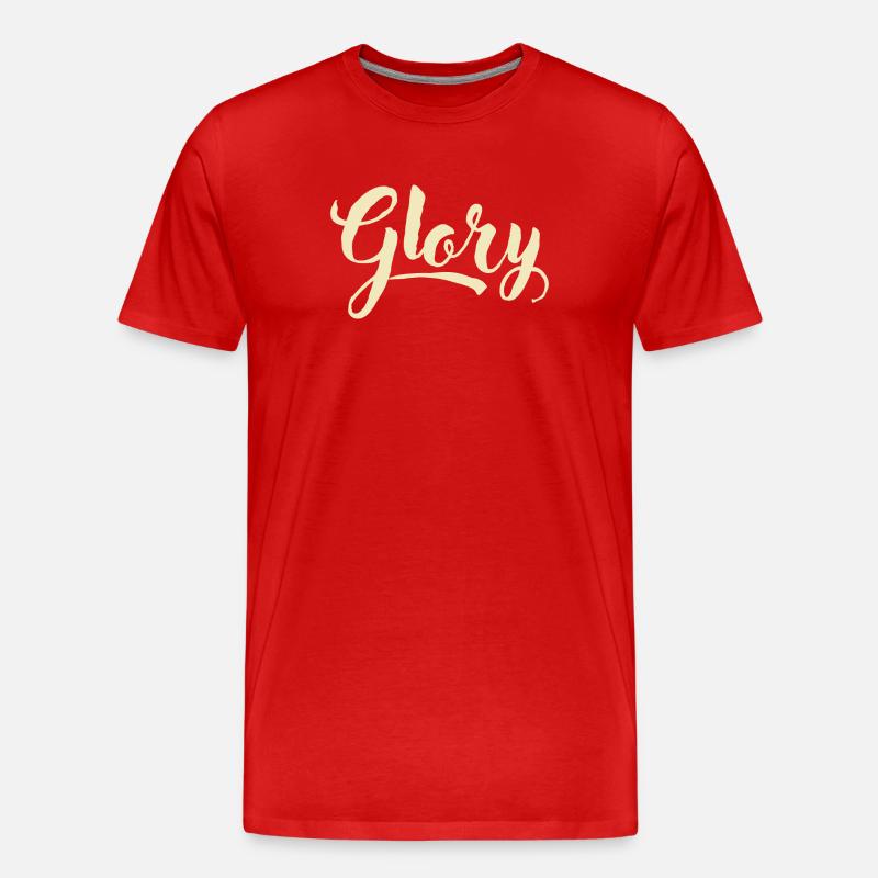 Glory 1 - Männer Premium Bio T-Shirt - Rot