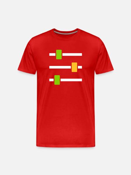 Mixer - Männer Premium Bio T-Shirt - Rot