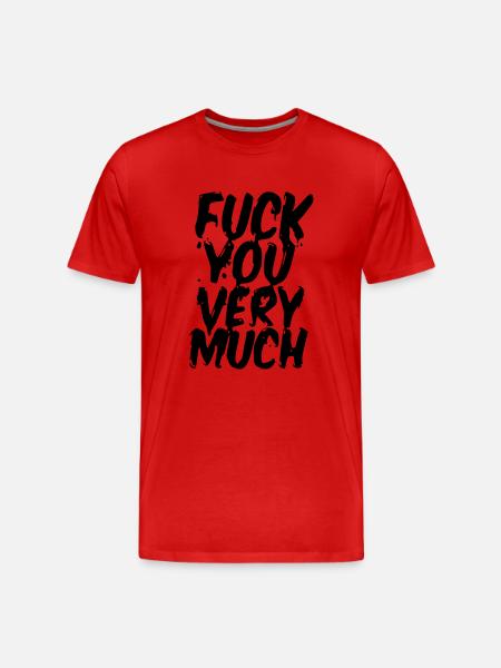 fuck you very much original exit-shirt - Men's Premium Organic T-Shirt - red