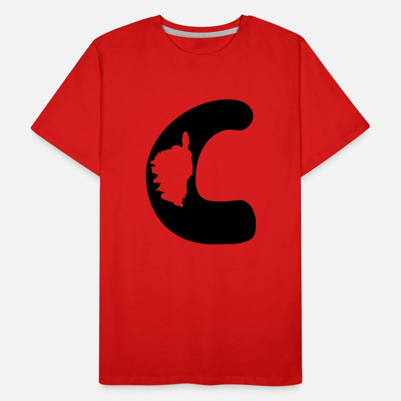 c corse map Men's Premium Organic T-Shirt