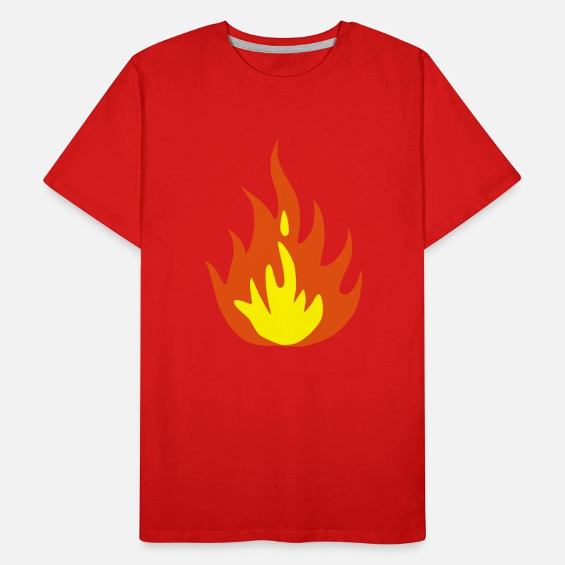 fire Männer Premium Bio T-Shirt