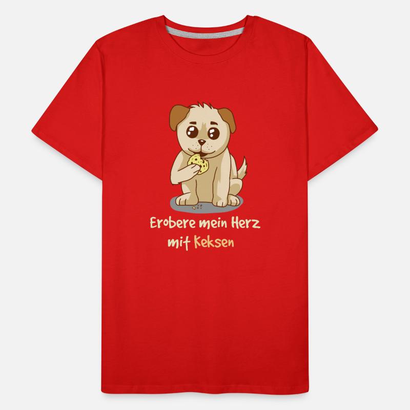 Conquérir mon cœur avec des biscuits Fantasy T-shirt bio Premium Homme