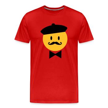 Frankreich - Männer Premium Bio T-Shirt - Rot - Vorne - Damien (186cm)