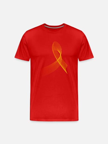 Cool, abstract and futuristic pattern - Men's Premium Organic T-Shirt - red
