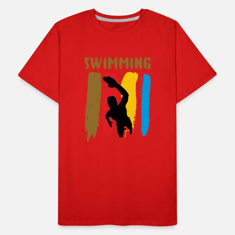 Natation T-shirt bio Premium Homme