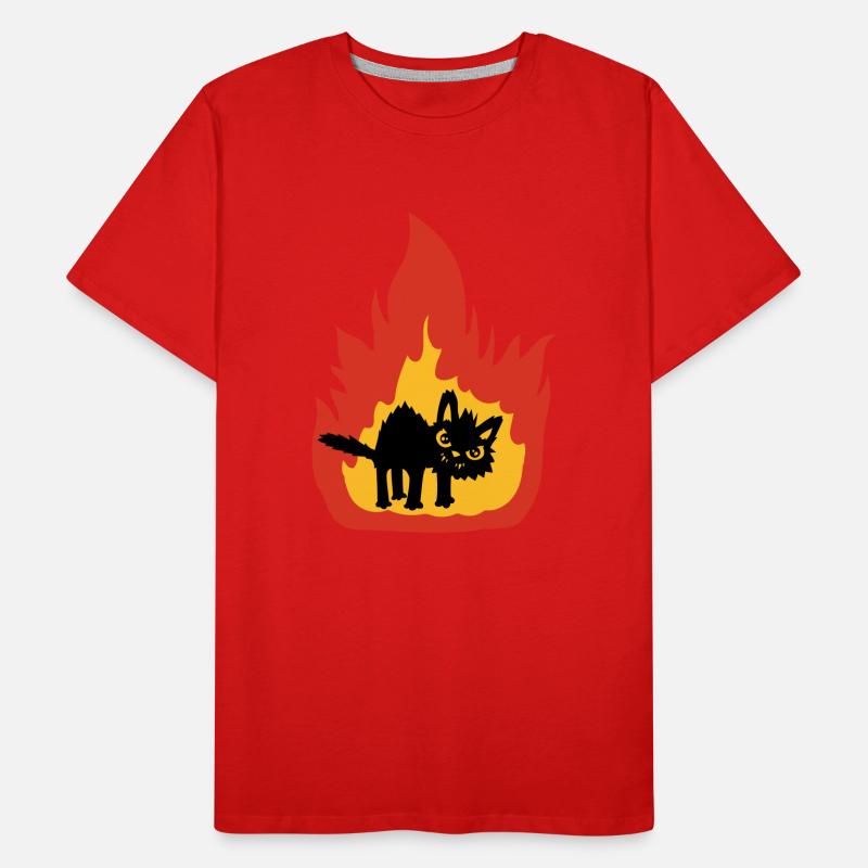Chat brûlant T-shirt bio Premium Homme