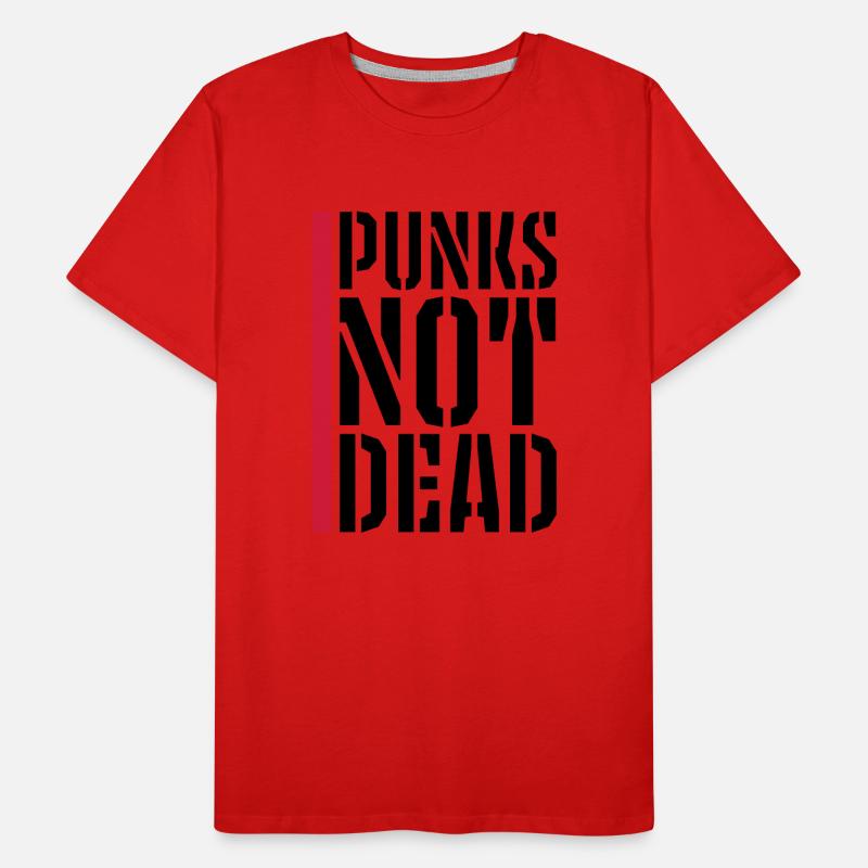 punks pas mort citation T-shirt bio Premium Homme