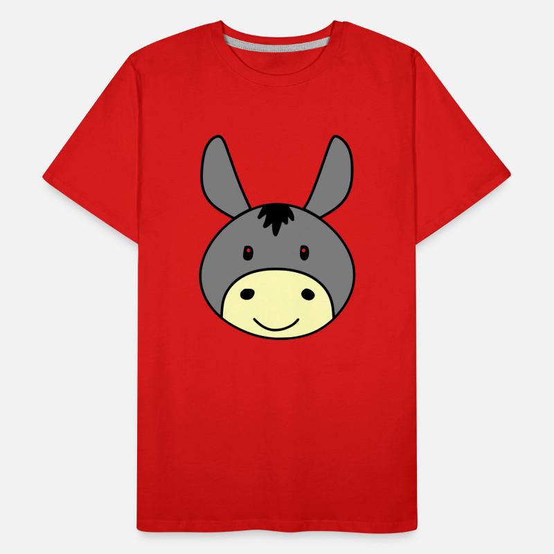 Cute donkey Männer Premium Bio T-Shirt
