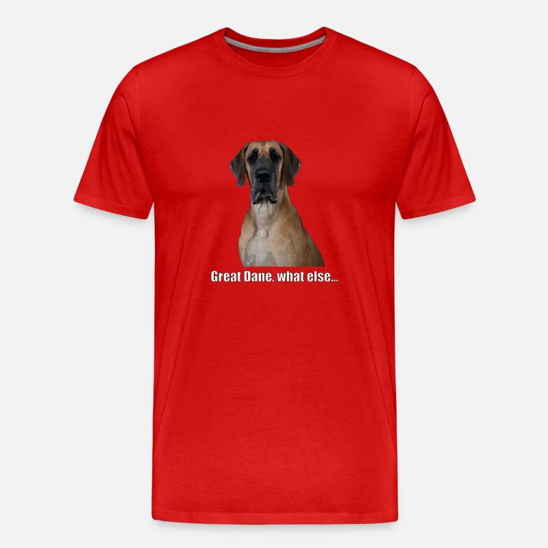 Great Dane, what else... - Männer Premium Bio T-Shirt - Rot