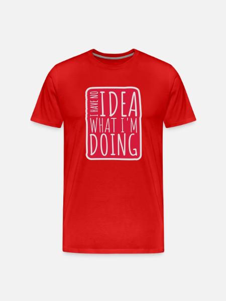 Aucune idée - T-shirt bio Premium Homme - rouge