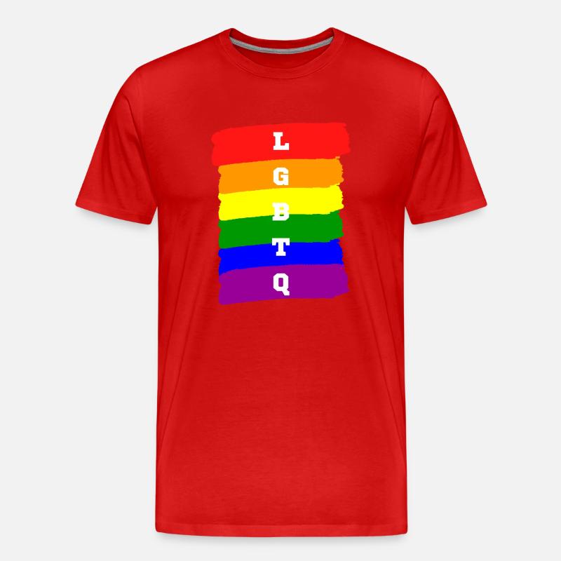 LGBTQ - Männer Premium Bio T-Shirt - Rot