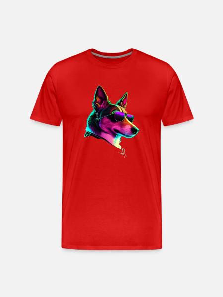 Basenji Dogs Basenjis - Men's Premium Organic T-Shirt - red