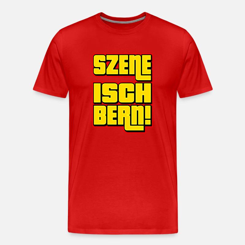 Szene Isch Bern - Männer Premium Bio T-Shirt - Rot