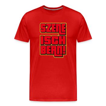 Szene Isch Bern - Männer Premium Bio T-Shirt - Rot - Vorne - Damien (186cm)