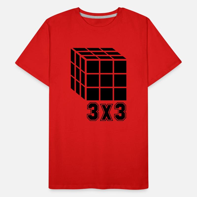 3x3 Cube Cube Men's Premium Organic T-Shirt