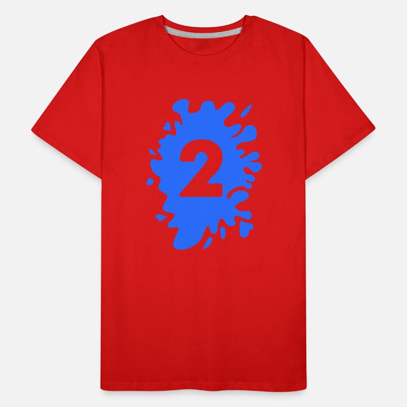 Klecks 2 Männer Premium Bio T-Shirt