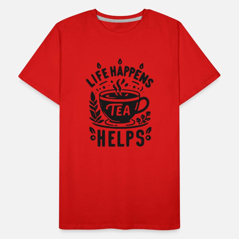 Life Happens Tee hilft Männer Premium Bio T-Shirt