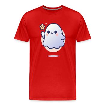 friendly spirit - Men's Premium Organic T-Shirt - red - Front - Damien (186cm)
