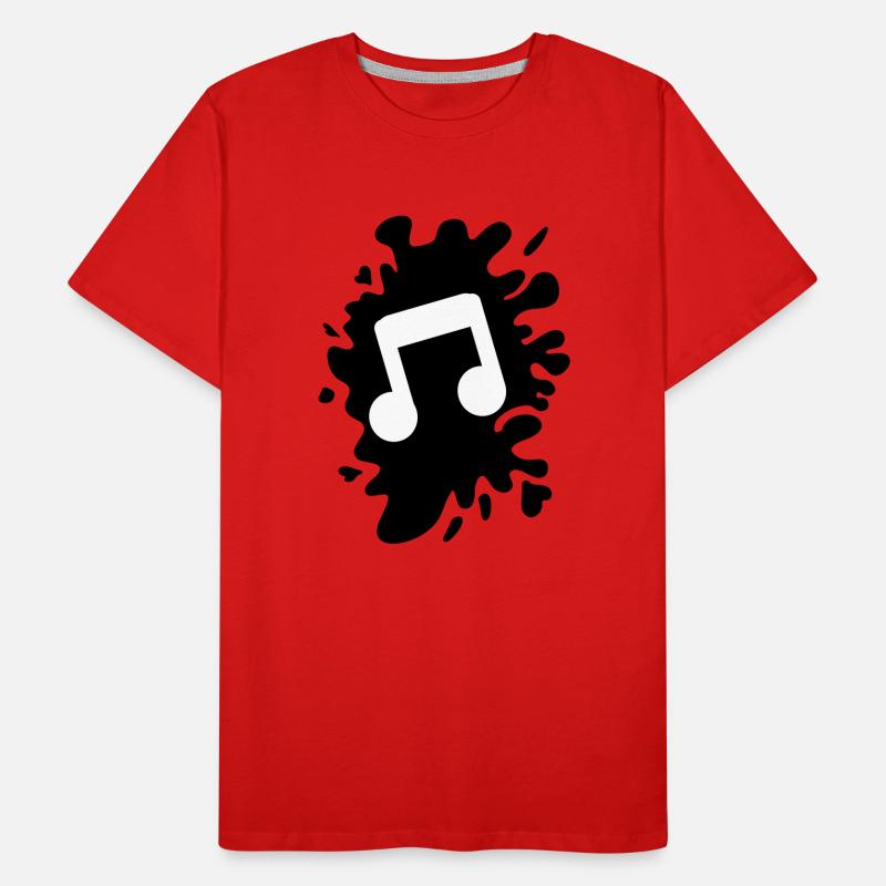 klecks musik note Männer Premium Bio T-Shirt