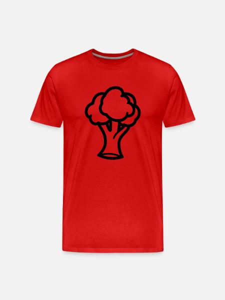broccoli - Men's Premium Organic T-Shirt - red