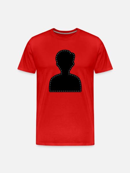 Icon Account Avatar - Men's Premium Organic T-Shirt - red