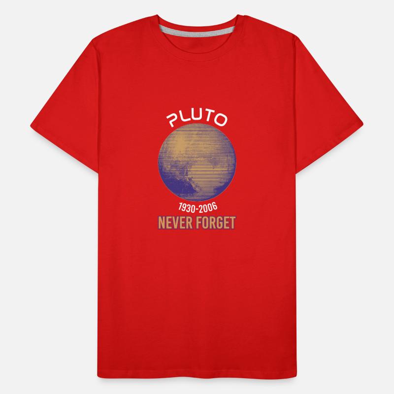 Pluto Never Forget - Der verlorene Planet Männer Premium Bio T-Shirt