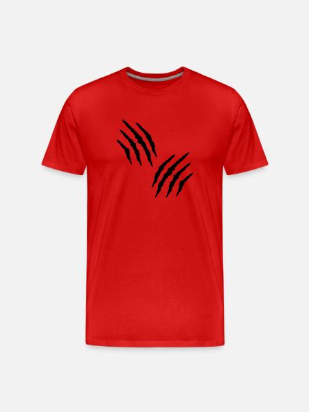 Scratch - Men's Premium Organic T-Shirt - red