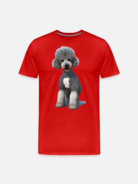 Bedlington Terrier - Men's Premium Organic T-Shirt - red