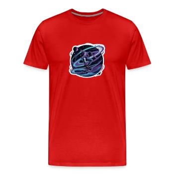 Live your dream - Men's Premium Organic T-Shirt - red - Front - Damien (186cm)