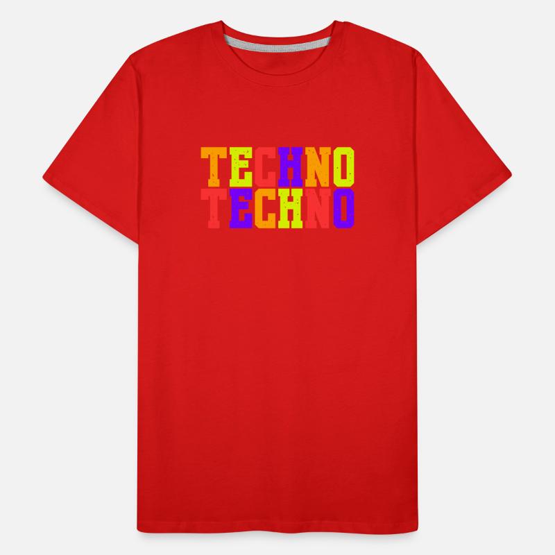 Techno Vibes Männer Premium Bio T-Shirt