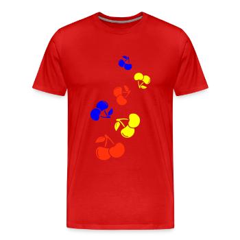 Cerise - T-shirt bio Premium Homme - rouge - Devant - Damien (186cm)