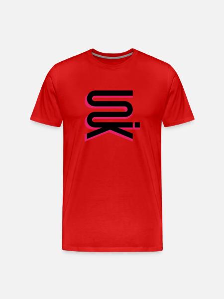 UNIK high vertical blackpink - Men's Premium Organic T-Shirt - red