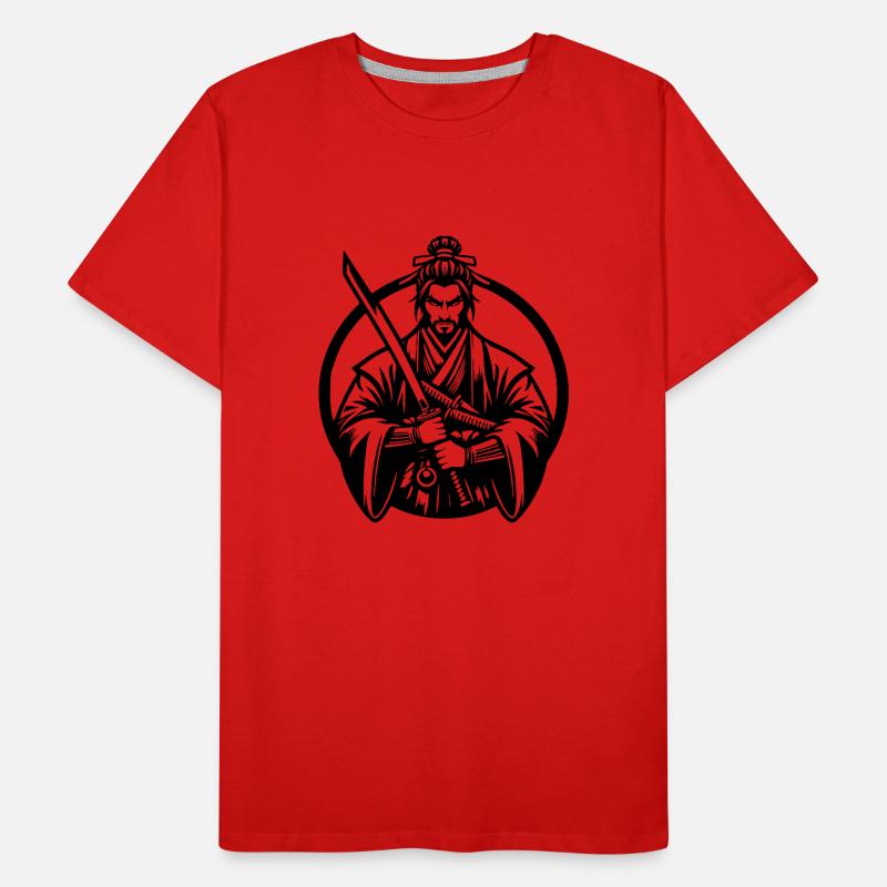 Samurai Männer Premium Bio T-Shirt