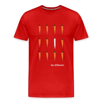 Joint de cannabis légal High Cannabis Club - T-shirt bio Premium Homme - rouge - Devant - Damien (186cm)
