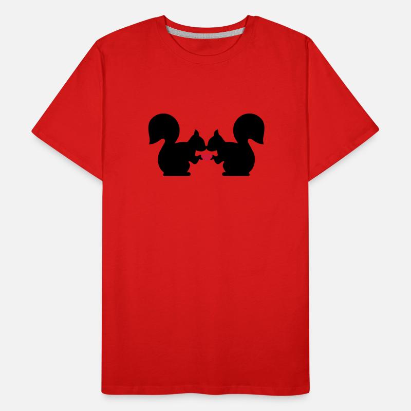 Eichhörnchen Männer Premium Bio T-Shirt