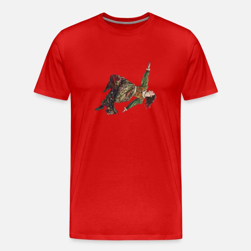 Folklore - Männer Premium Bio T-Shirt - Rot