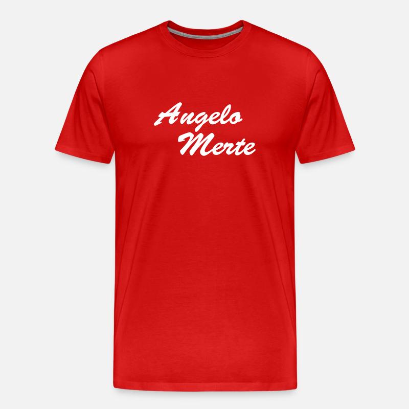 Original Angelo Merte - Männer Premium Bio T-Shirt - Rot