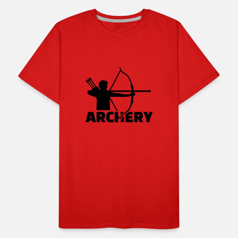 Bogenschießen Männer Premium Bio T-Shirt
