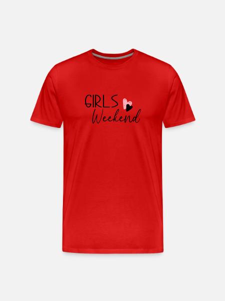 Week-end des filles - T-shirt bio Premium Homme - rouge