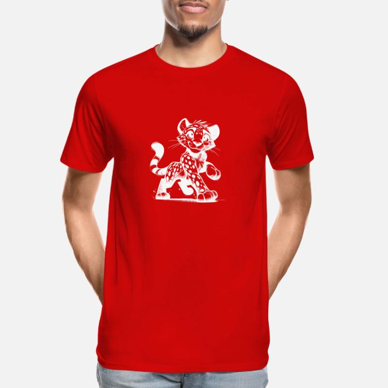Leopard with smile, dots and cuddle factor Men's Premium Organic T-Shirt