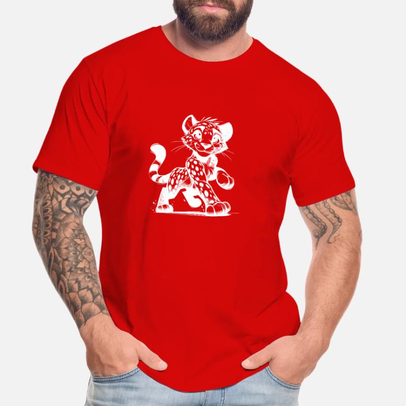 Leopard with smile, dots and cuddle factor Men's Premium Organic T-Shirt