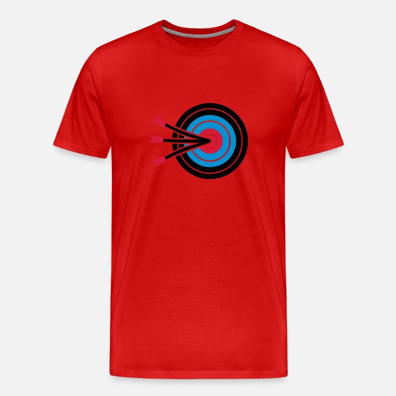 Bogenschießen - Männer Premium Bio T-Shirt - Rot