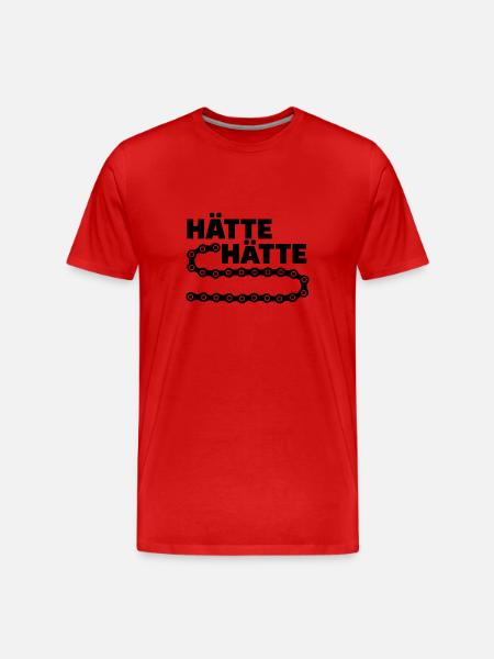 Fahrradkette - Männer Premium Bio T-Shirt - Rot