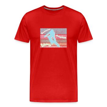 Summer Sunshine Biking - Men's Premium Organic T-Shirt - red - Front - Damien (186cm)