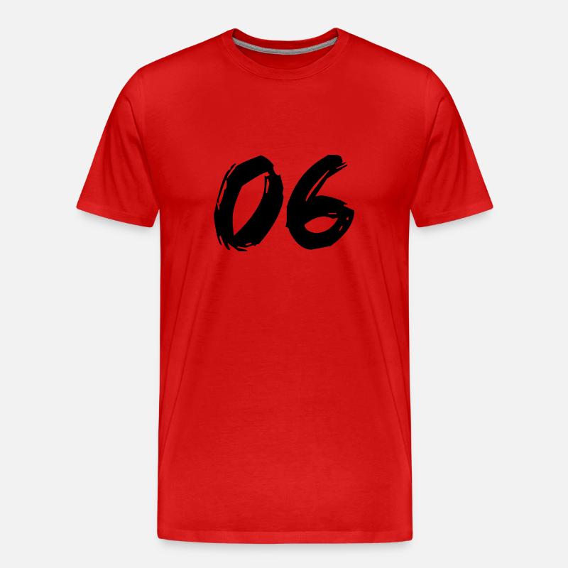Brushed 06 - Männer Premium Bio T-Shirt - Rot